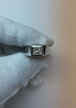Men's Princess Cut Real Natural Earth Mined Diamond Ring