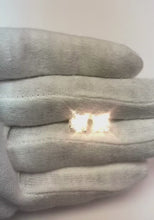 Princess Cut 3.50 Ct Natural Earth Mined Diamonds Women Studs Earring White Gold 14K