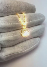 1.40 Carats Round Natural Earth Mined Diamond Necklace Pendant White Gold 14K