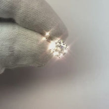 Lady White Gold 14K 2.50 Carat Big Round Cut Natural Earth Mined Diamond Pendant Necklace