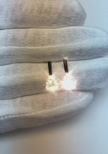 Round Drop Real Natural Earth Mined Diamond Earrings Old Miner Jewellery 2 Carats Push Backs