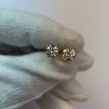 Rose Gold Natural Earth Mined Diamond Studs Earring 1.60 Carats