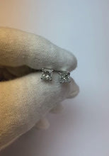 1.5 Ct Four Prong Set Real  Diamond Stud Earring 14K White Gold