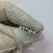 2.10 Carat Round Natural Earth Mined Diamond Half Eternity Band White Gold 14K New