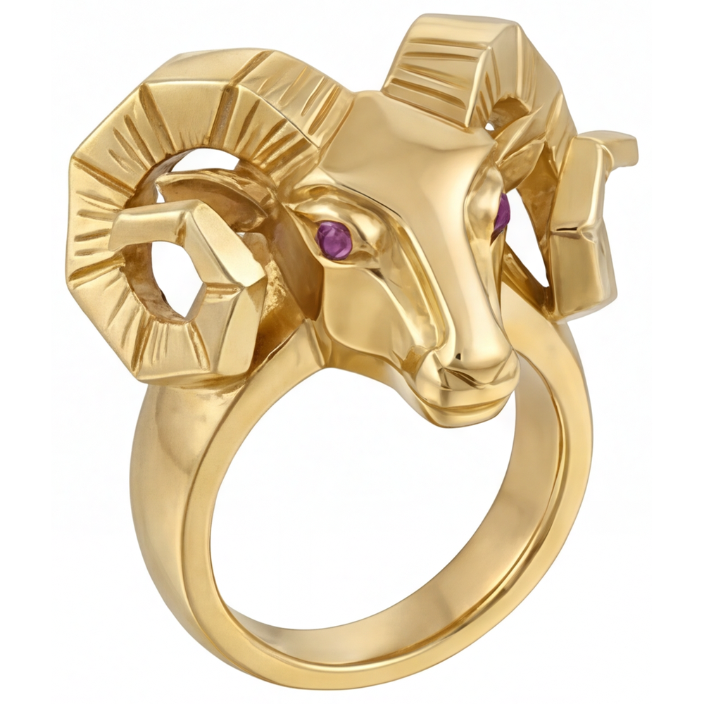 Shimmering Purple Amethyst Gemstone Ring 0.10 ct – angle view
