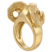 Shimmering Gemstone Ring 0.10 ct – profile view