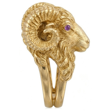 Purple Amethyst Precious Stone Ring 0.10-ct 14K Yellow Gold – front view