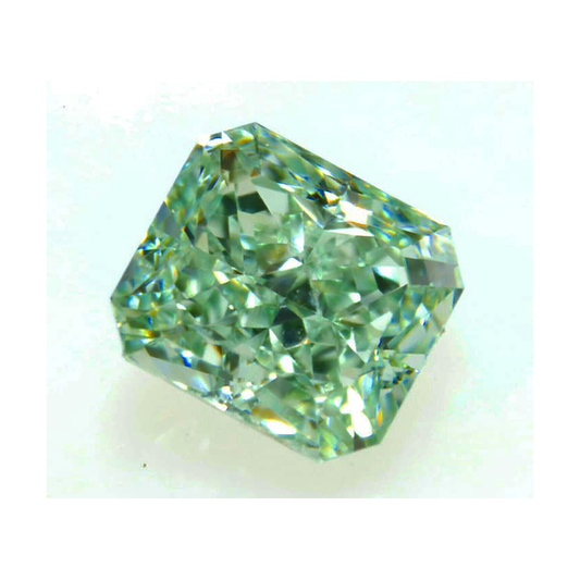 Green Enhanced Natural Radiant Cut Loose Diamond 4 Carat