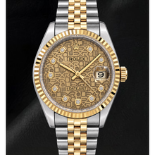 Rolex 16013 Datejust 36mm Champagne Jubilee Diamond Dial Two Tone Watch