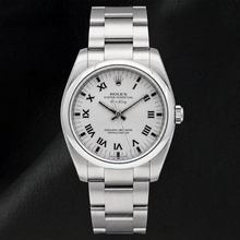 Rolex Air-King 34mm 114200 Silver Roman Dial Stainless Steel Watch Oyster Bracelet