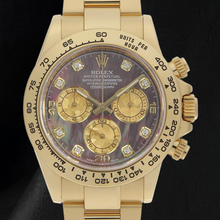 Rolex Cosmograph Daytona 116508 40mm Black Mother Of Pearl Dial Yellow Gold Watch