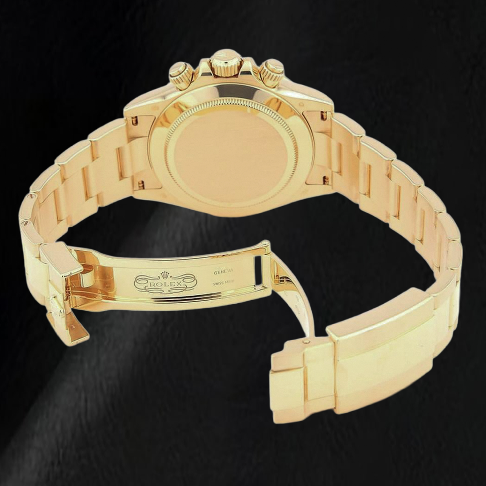 Rolex Cosmograph Daytona 116508 40mm Black Mother Of Pearl Dial Yellow Gold Watch