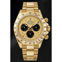 Rolex Cosmograph Daytona 116528 40mm Champagne Luminous Dial Yellow Gold Watch