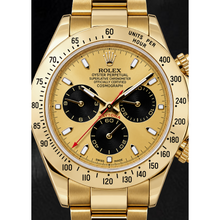 Rolex Cosmograph Daytona 116528 40mm Champagne Luminous Dial Yellow Gold Watch