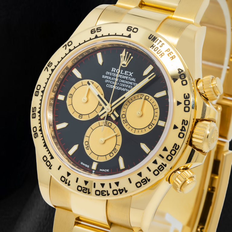 Rolex Cosmograph Daytona 126508 40mm Black Dial Yellow Gold Watch