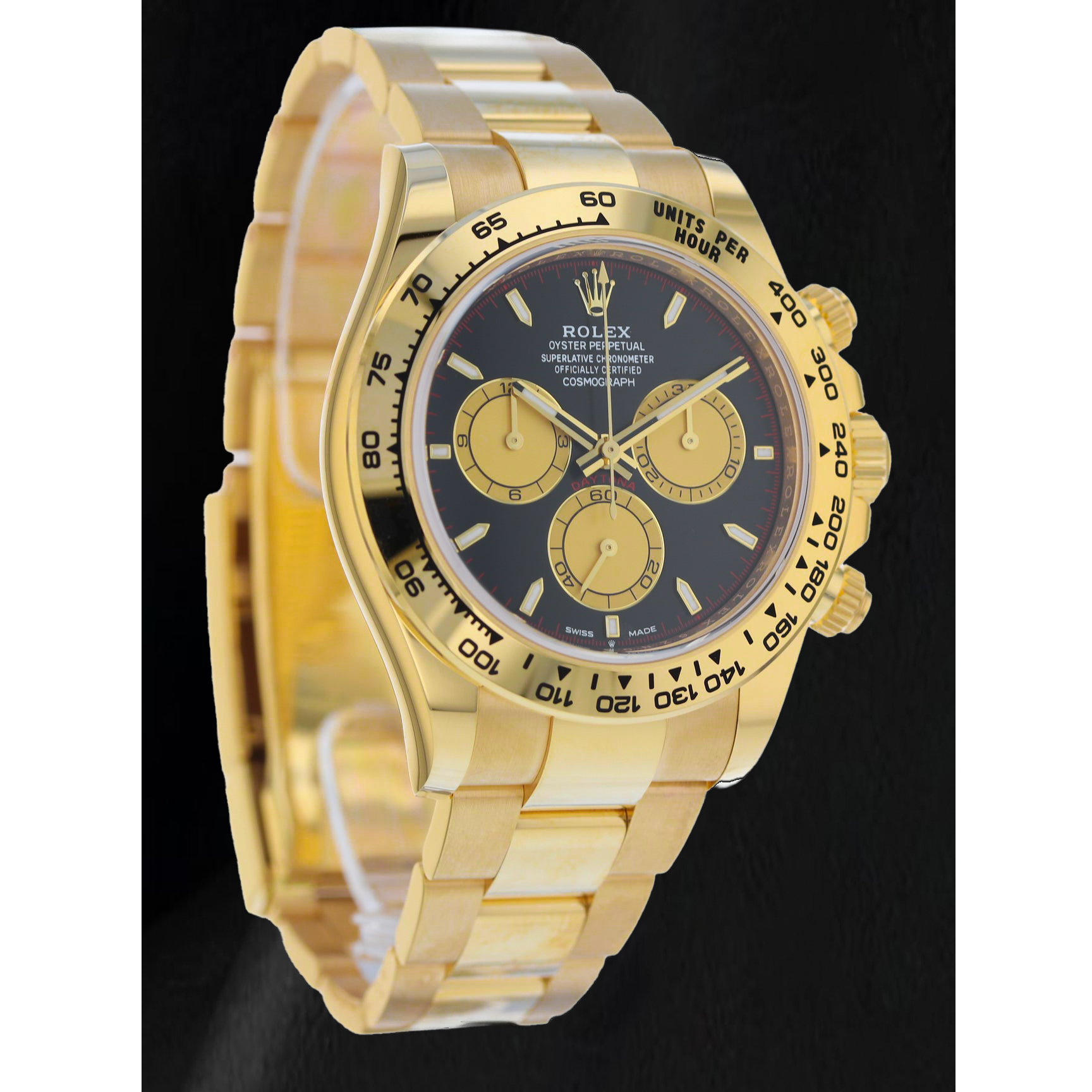 Rolex Cosmograph Daytona 126508 40mm Black Dial Yellow Gold Watch