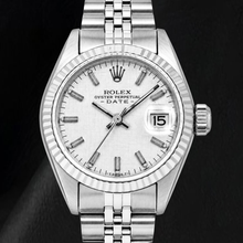 Rolex Date 6916 26mm Silver Linen Dial Stainless Steel Jubilee Bracelet Watch