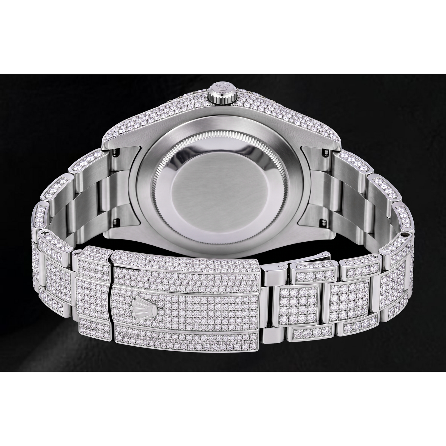 Rolex Datejust 116200 36mm Ice Blue Baguette Diamond Dial Stainless Steel Watch