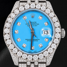 Rolex Datejust 116200 36mm Ice Blue Diamond Dial Stainless Steel Watch