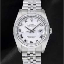 Rolex Datejust 116200 36mm White Roman Dial Stainless Steel Watch