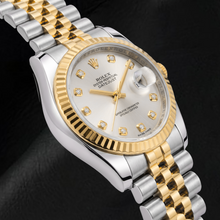 Rolex Datejust 116233 36mm Silver Diamond Dial Two Tone Watch