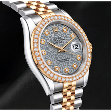 Rolex Datejust 116233 Silver Diamond Dial 36mm Two Tone Watch
