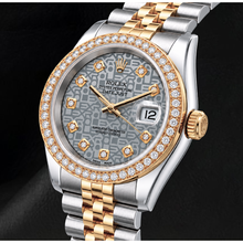 Rolex Datejust 116233 Silver Diamond Dial 36mm Two Tone Watch