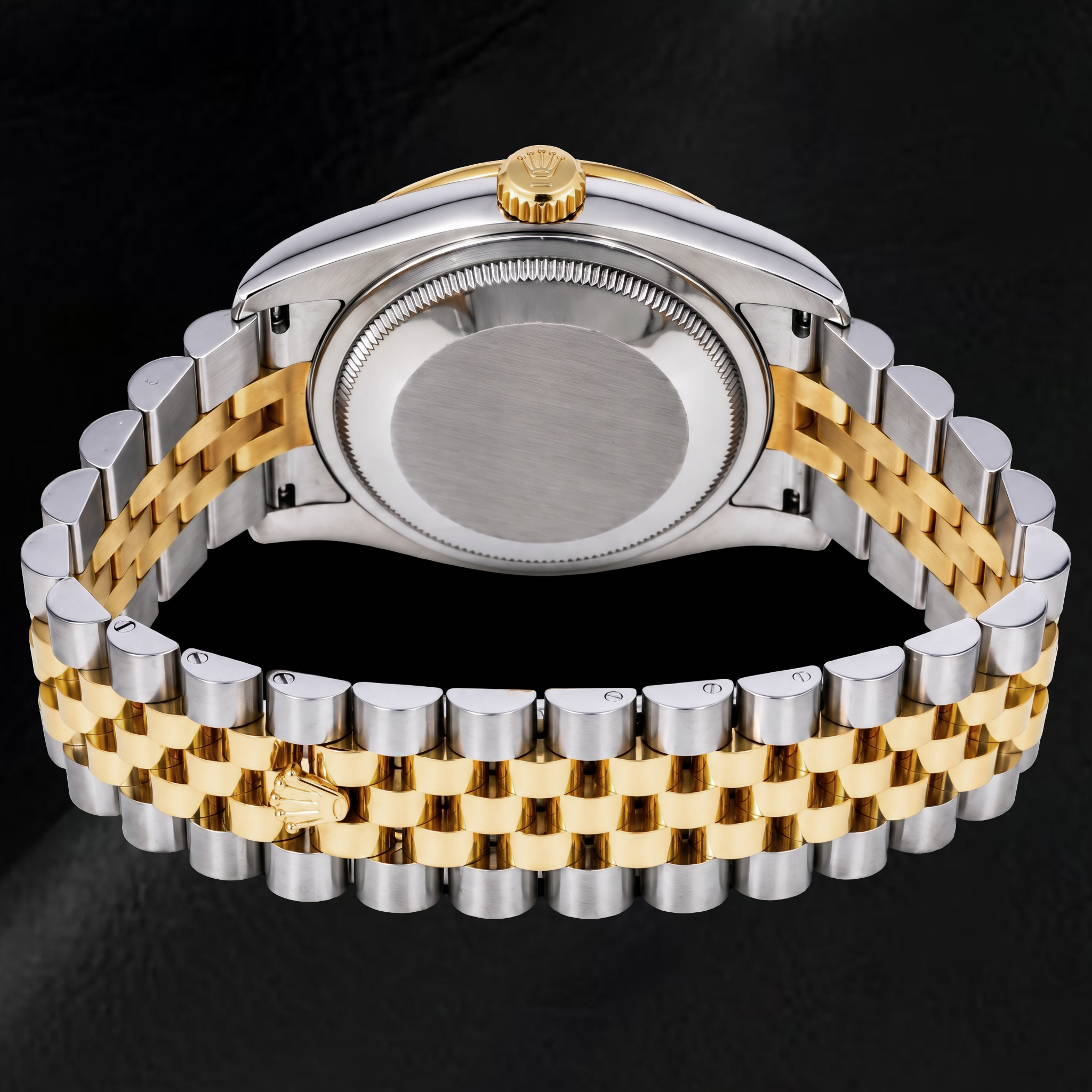 Rolex Datejust 116243 36mm Silver Floral Arabic Dial Two Tone Watch