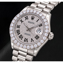 Rolex Datejust 116300 41mm Diamond Paved Roman Dial Stainless Steel Watch
