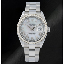 Rolex Datejust 116300 41mm White Mother of Pearl Roman Diamond Dial Stainless Steel Watch