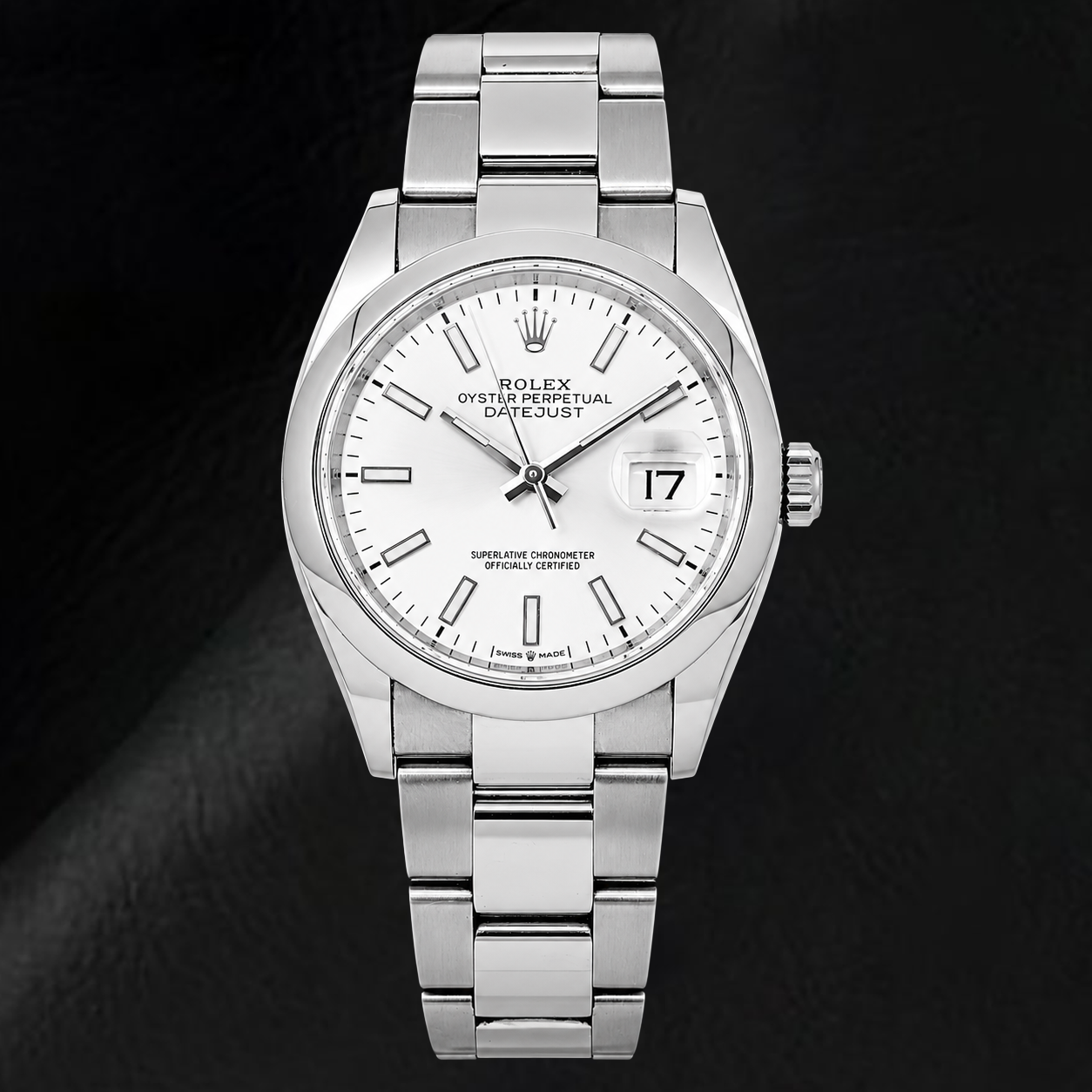 Rolex Datejust 126200 36mm Silver Luminous Dial Stainless Steel Watch