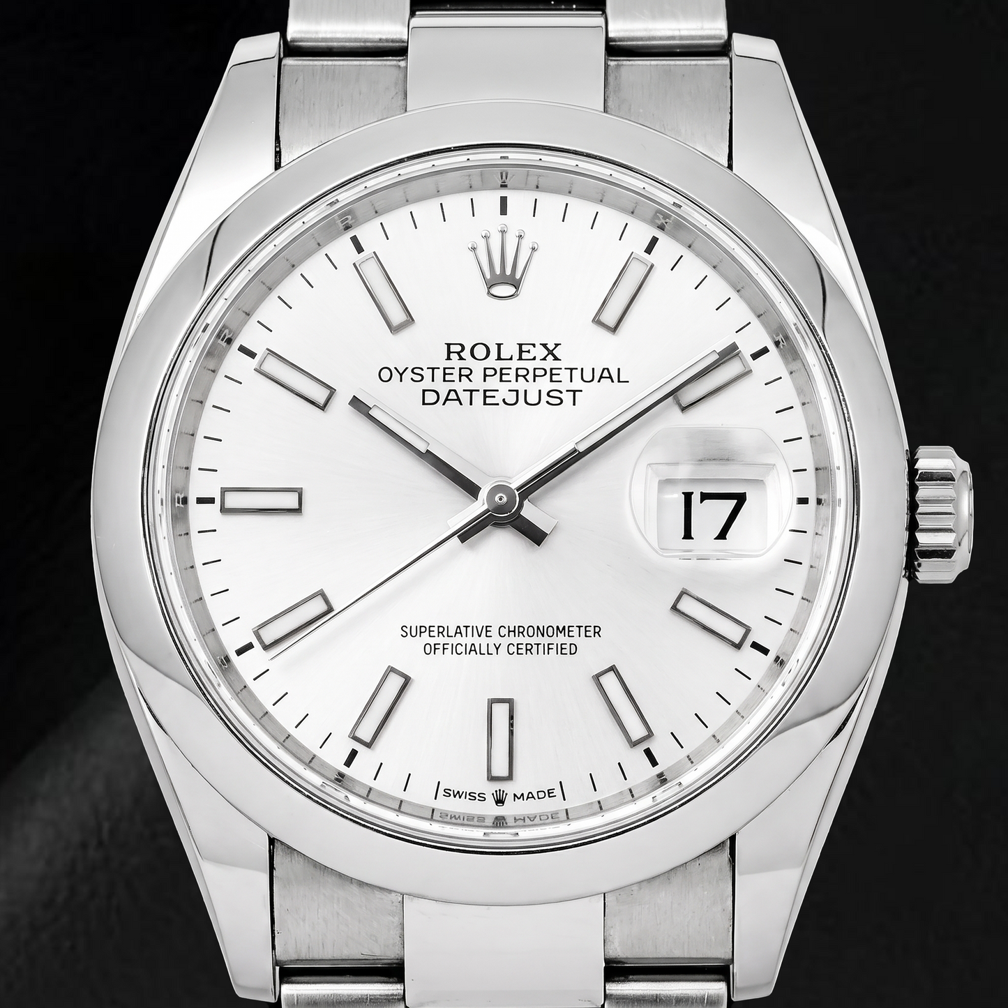 Rolex Datejust 126200 36mm Silver Luminous Dial Stainless Steel Watch