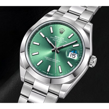 Rolex Datejust 126300 41mm Green Luminous Dial Stainless Steel Watch