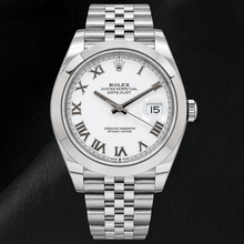 Rolex Datejust 126300 41mm White Roman Dial Stainless Steel Watch