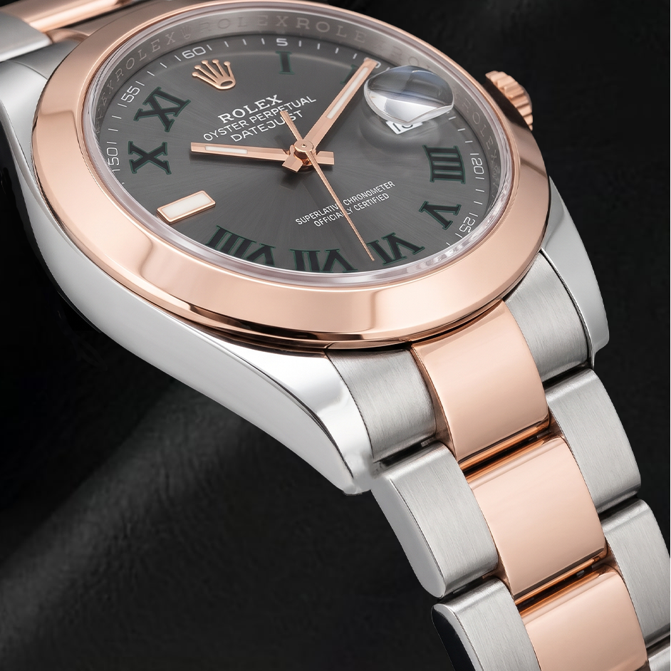 Rolex Datejust 126301 41mm Gray Roman Dial Two Tone Watch