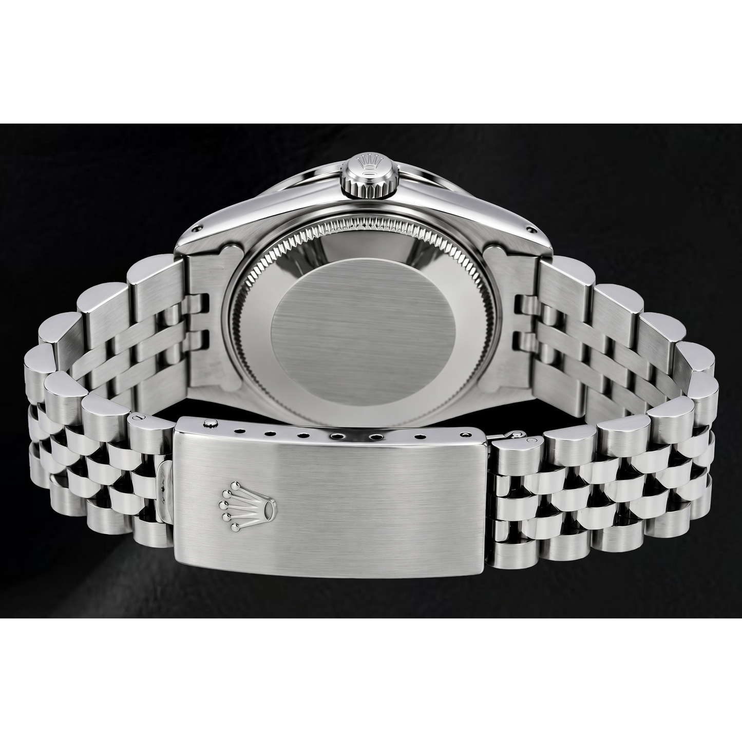 Rolex Datejust 1601 36mm Black Diamond Dial Stainless Steel Watch