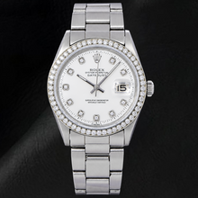 Rolex Datejust 1601 36mm White Diamond Dial Stainless Steel Watch