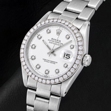 Rolex Datejust 1601 36mm White Diamond Dial Stainless Steel Watch