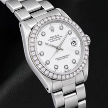 Rolex Datejust 1601 36mm White Diamond Dial Stainless Steel Watch