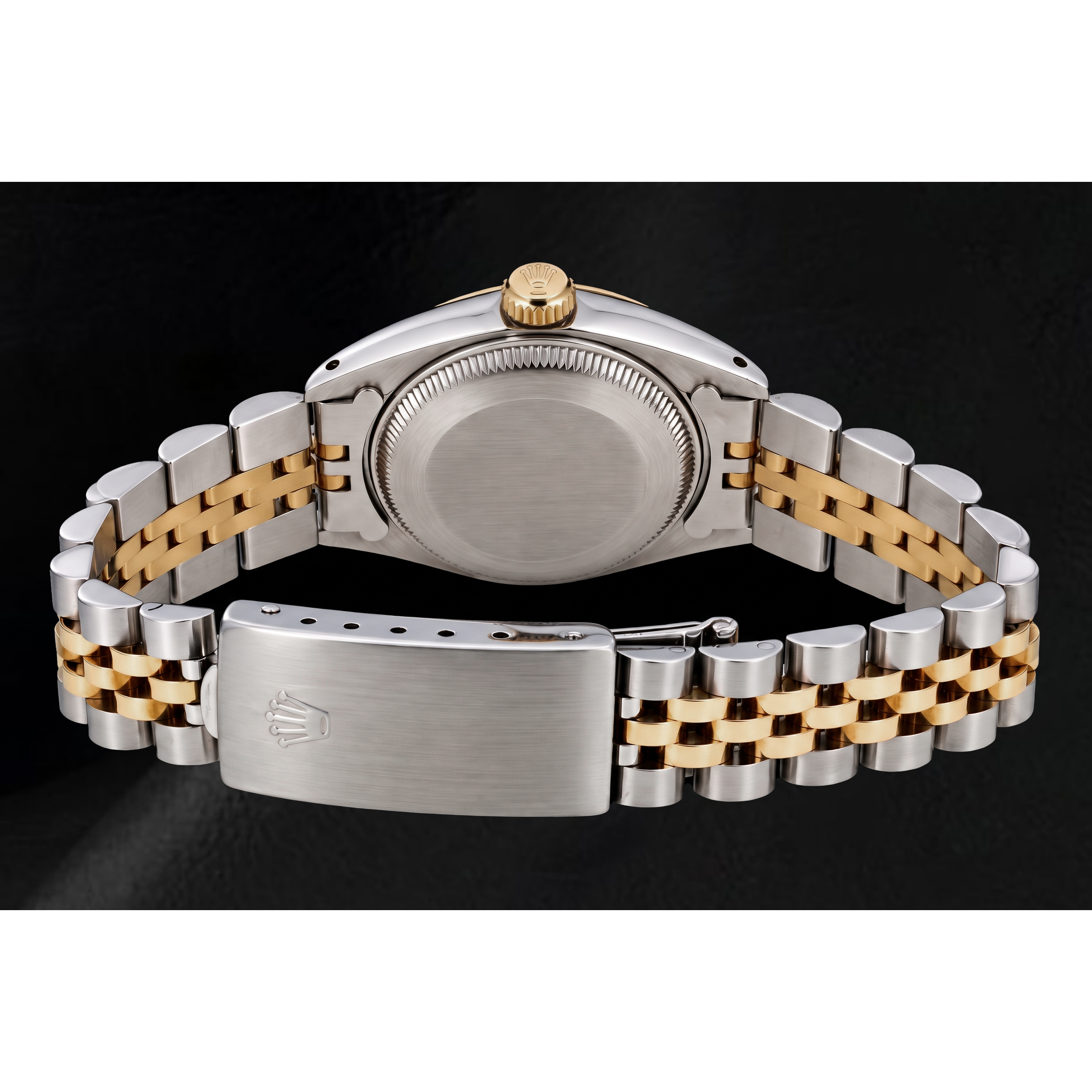 Rolex Datejust 16013 36mm White Mother of Pearl Diamond Dial Two Tone Watch