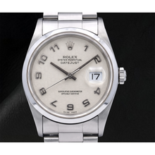 Rolex Datejust 16200 36mm White Arabic Dial Stainless Steel Watch