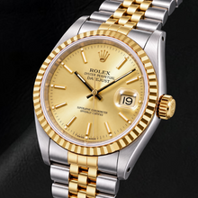 Rolex Datejust 16233 36mm Champagne Stick Dial Two Tone Watch