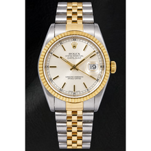 Rolex Datejust 16233 36mm Silver Stick Dial Two Tone Watch