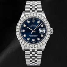 Rolex Datejust 16234 36mm Blue Diamond Dial Stainless Steel Watch