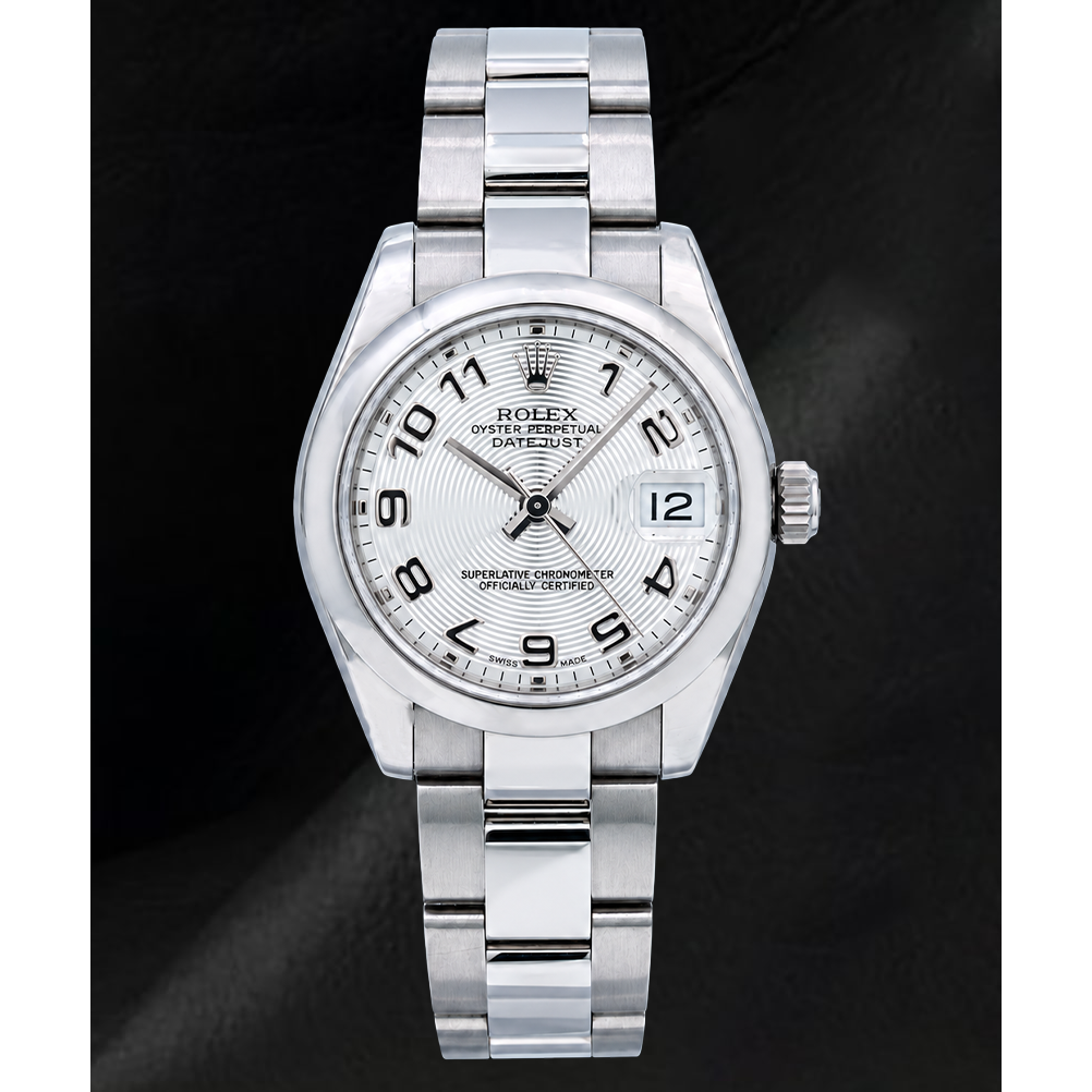 Rolex Datejust 178240 31mm Silver Arabic Dial Stainless Steel Watch
