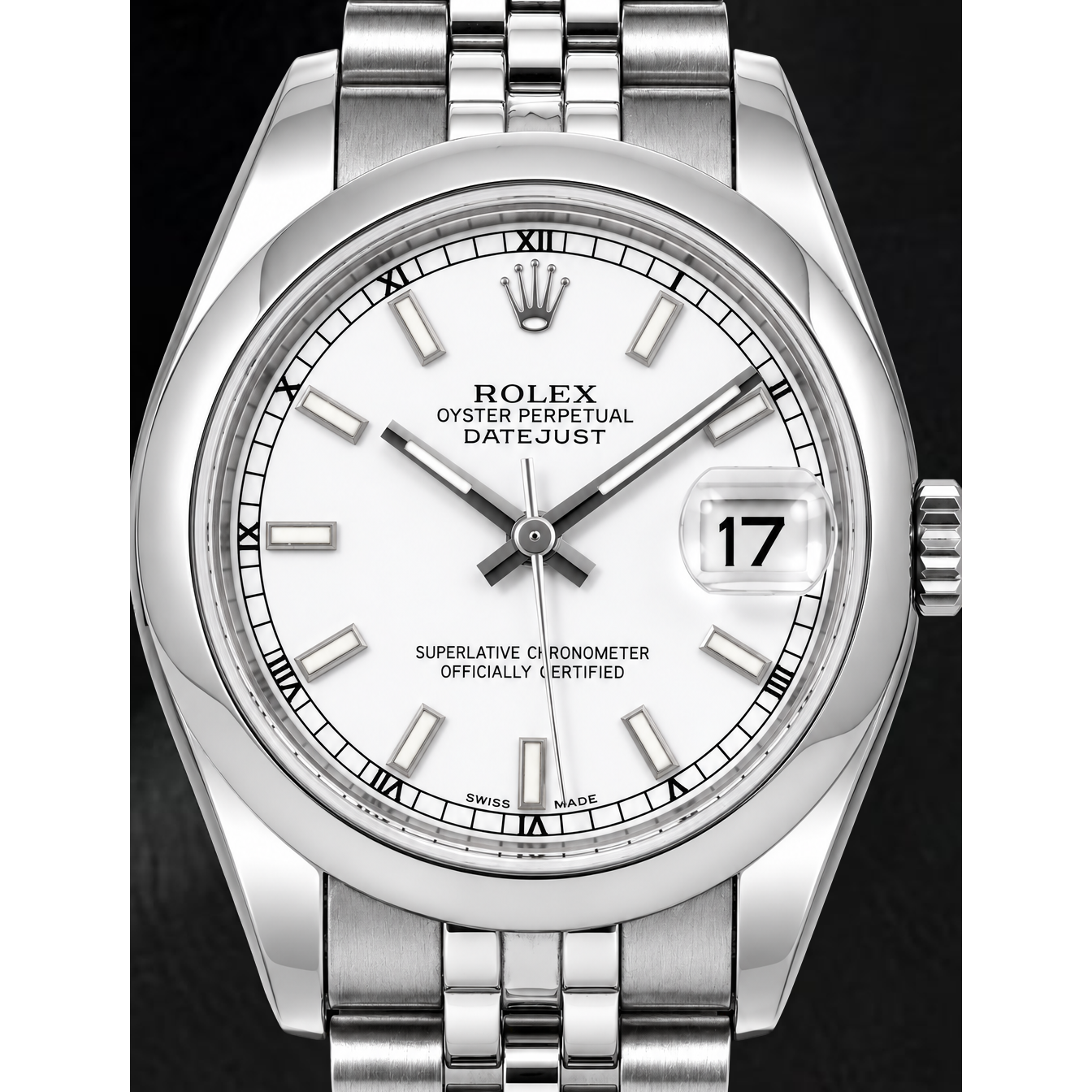 Rolex Datejust 178240 31mm White Luminous Dial Stainless Steel Watch