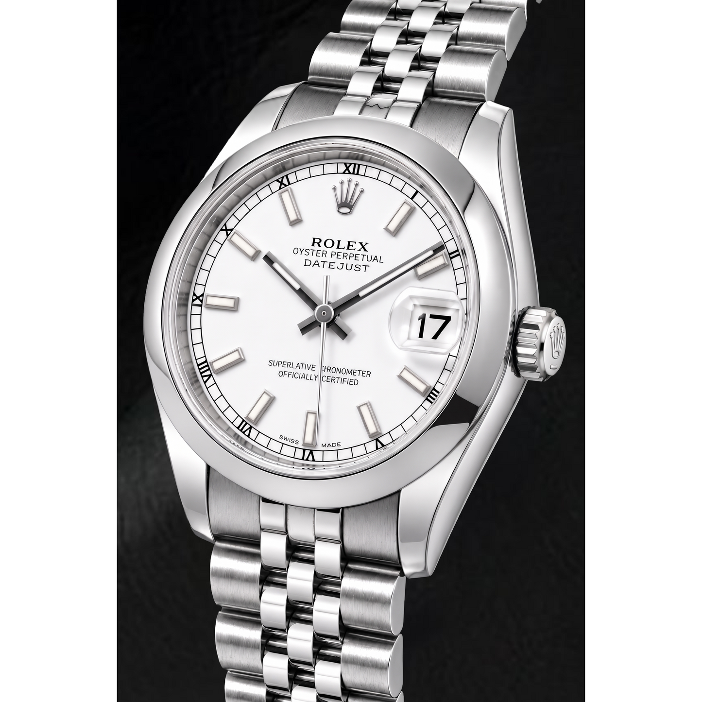 Rolex Datejust 178240 31mm White Luminous Dial Stainless Steel Watch