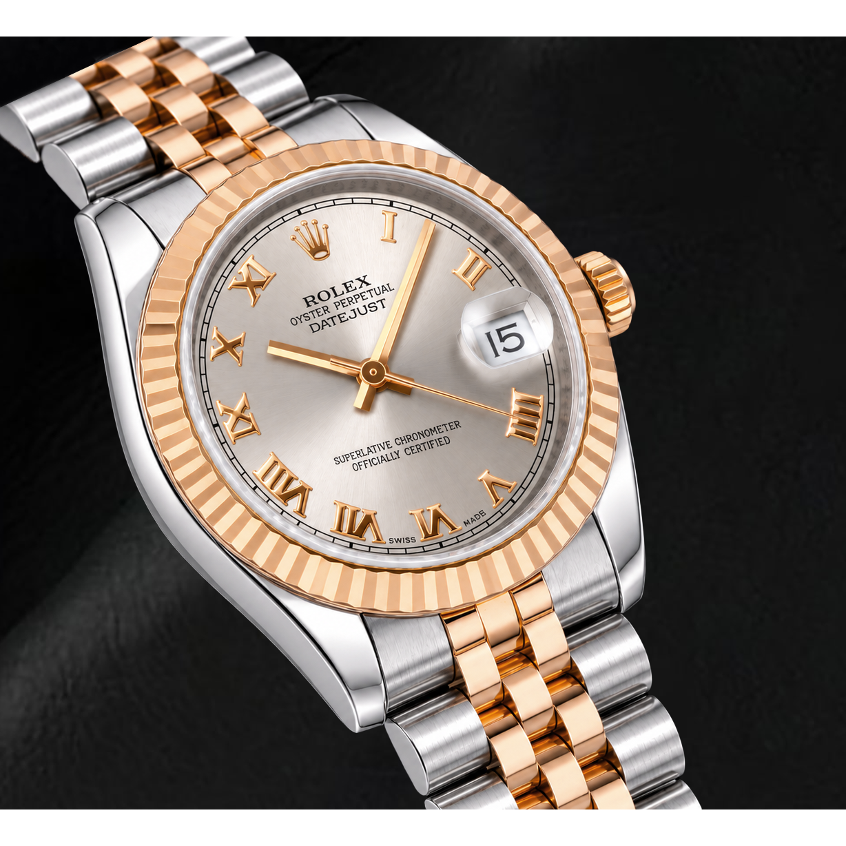Rolex Datejust 178271 31mm Silver Roman Dial Two Tone Watch