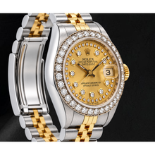 Rolex Datejust 26mm 6917 Champagne  String Diamond Dial Two Tone Jubilee Bracelet Watch