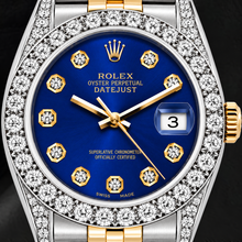 Rolex Datejust 26mm 69173 Blue Roman Dial Two Tone Jubilee Bracelet Watch